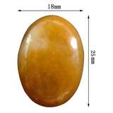Yellow Agate 18*25mm Oval Minerale Gemstone Reiki Home Decoration Natural Stone