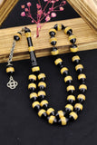 Yellow Powder Amber Tasbih Rosary Muslim Islam Worship