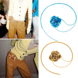 Yellow Flower Choker Necklace Big Flower Necklace Party Summer Waist Chain