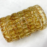 Yellow Citrine Stone Beads Bracelet Natural Gemstone Jewelry Bangle