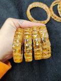 Yellow Citrine Stone Beads Bracelet Natural Gemstone Jewelry