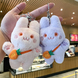 Yellow Duck Keychain Figure Diy Plush Pendant Bag Decoration Present