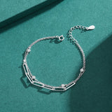 Yellow Chain Bracelet 925 Solid Silver SONA Diamond Tennis Bracelet