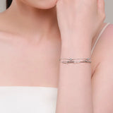 Yellow Chain Bracelet 925 Solid Silver SONA Diamond Tennis Bracelet