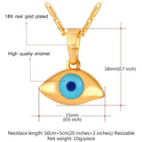 Yellow Evil Eyes Necklace & Pendant Lucky Jewelry For Women P236
