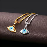 Yellow Evil Eyes Necklace & Pendant Lucky Jewelry For Women P236