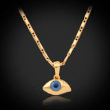 Yellow Evil Eyes Necklace & Pendant Lucky Jewelry For Women P236