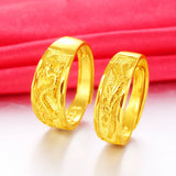 Dragon Phoenix Wedding Engagement Ring Set Bridal Jewelry Bijoux