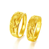 Dragon Phoenix Wedding Engagement Ring Set Bridal Jewelry Bijoux
