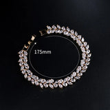 Yellow CZ Crystal Tennis Bracelet Rhodium Silver Plated Marquise Cut