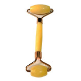 Yellow Honey Jade Face Roller, Crystal Facial Roller