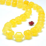 Yellow Jade Faceted Double Terminated Point Loose Beads Gemstone