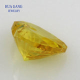 Yellow Loose CZ Heart Shape Cubic Zirconia AAAAA 4x4~12x12mm
