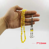 Yellow Luminous Tasbih Muslim resin Misbaha 2021