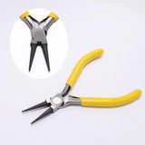 Yellow Multifunctional Hand Tools Jewelry Pliers Equipment Nose End Wire Pliers
