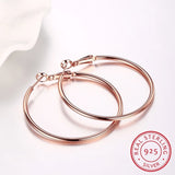 Round Loop Large Circle Hoop Earrings For Women Girls Jewelry Gift
