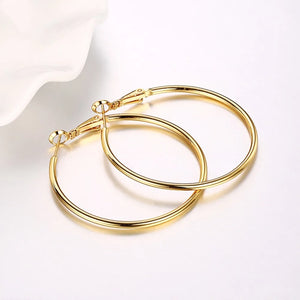 Round Loop Large Circle Hoop Earrings For Women Girls Jewelry Gift