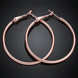 Round Loop Large Circle Hoop Earrings For Women Girls Jewelry Gift