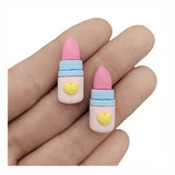 Yellow Pink Rabbit Resin Charms for Hair Clips Hair Band DIY