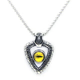 Yellow & Red Eyeball Pendant Stainless Steel Pendant