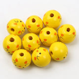 Animal Pattern Wooden Beads Jewelry Making DIY Accessories