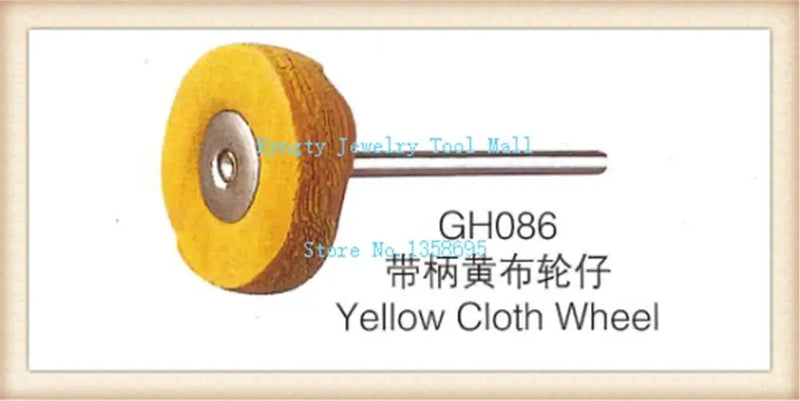Yellow Polishing Buffing Cloth Wheel Brush for Jewelry Rotary Tools