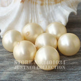 Yellow Round Sea Shell Beads for Jewelry DIY