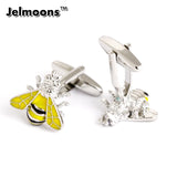 Yellow Style Bee cufflinks Animals Unique cuff link