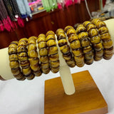 Tiger Eye Beads Bracelet Natural Gemstone Bangle Jewelry