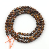 Yellow Tiger Eye Natural Stone Waist Beads Round Loose Beads 15''