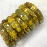 Yellow Tiger Eye Stone Bracelet Natural Gemstone Jewelry Bangle