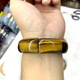 Yellow Tiger Stone Beads Bracelet Gift for Men