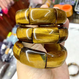 Yellow Tiger Stone Beads Bracelet Gift for Men