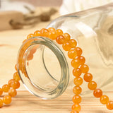 Yellow Chalcedony Stone Tower Beads Necklace 6-14mm