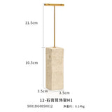 Yellow Plaster Metal Earrings Stand