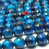 Tiger Eye Faceted Round Beads Loose Gemstones for Jewelry Making