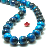 Tiger Eye Faceted Round Beads Loose Gemstones for Jewelry Making