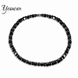 Gallstone Beaded Necklace Magnetite Hematite Health Choker Necklaces