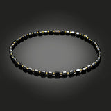 Magnetite Natural Stone Choker Necklace for Women and Men