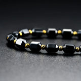 Magnetite Natural Stone Choker Necklace for Women and Men