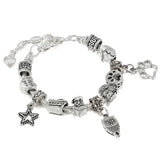 Vintage Christmas Alloy Big Hole Beads DIY Charms Bracelets & Jewelry