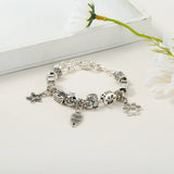 Vintage Christmas Alloy Big Hole Beads DIY Charms Bracelets & Jewelry