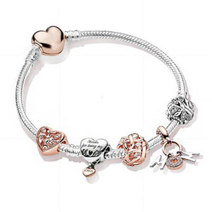 European Bicolor Tassel Beaded Bracelet for Women