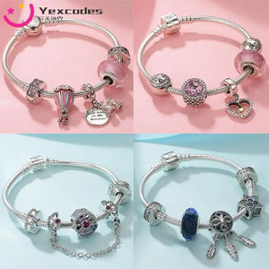 European Bicolor Tassel Beaded Bracelet for Women