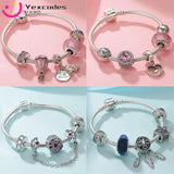 European Bicolor Tassel Beaded Bracelet for Women