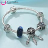 European Bicolor Tassel Beaded Bracelet for Women
