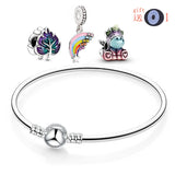 Yexcoes Family Boy Girl Rainbow Beads Bracelet