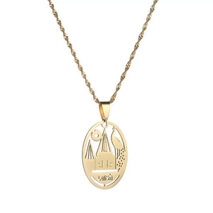 Yezidi Lalish Pendant & Chain Necklace - Holiest Yaz Temple