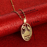 Yezidi Lalish Pendant & Chain Necklace - Holiest Yaz Temple