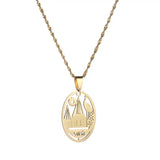 Yezidi Lalish Pendant & Chain Necklace - Holiest Yaz Temple